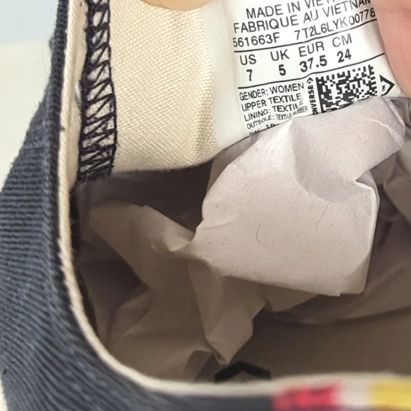 Converse Women's Black & Red Floral Low Top Sneakers - Picture 7 of 14